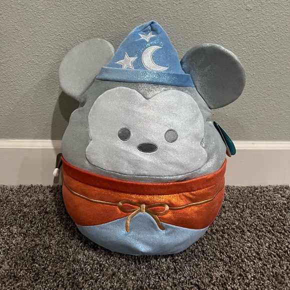 New Disney 100 Years Sorcerer Mickey Mouse Large Sparkly Squishmallow Plush NWT - Picture 3 of 11